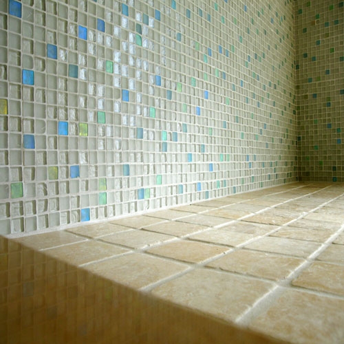 Maintaining glass mosaic tile in a swimming pool : Alpentile Tile